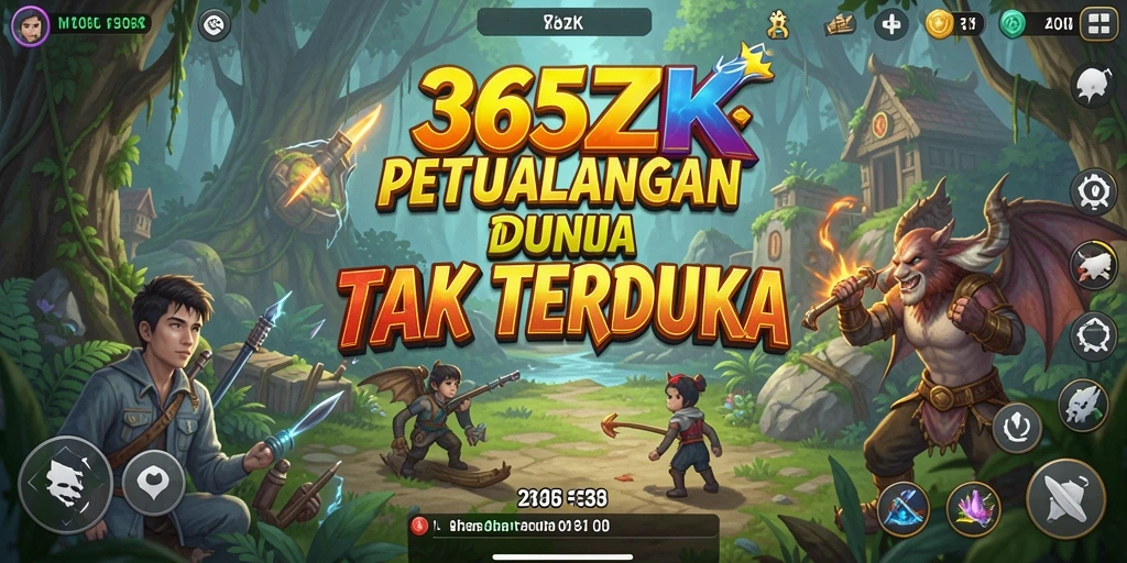 Tampilan gameplay <strong>365ZK</strong> yang menonjolkan aksi petualangan penuh ketegangan.