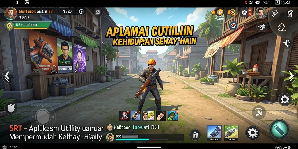Tampilan antarmuka pengguna 5RT yang menarik dan fungsional.