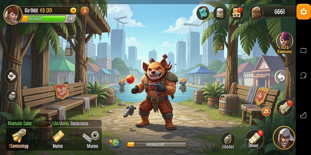 Tampilan menarik gameplay 666I saat bermain Idle.
