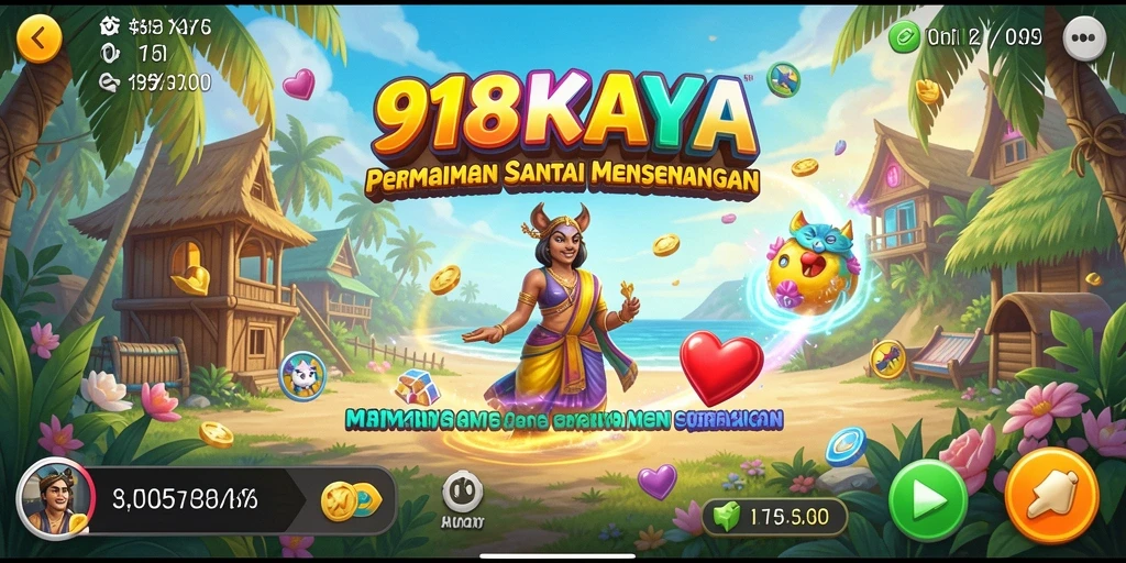 Tampilan gameplay 918KAYA yang mengasyikkan dan penuh warna.