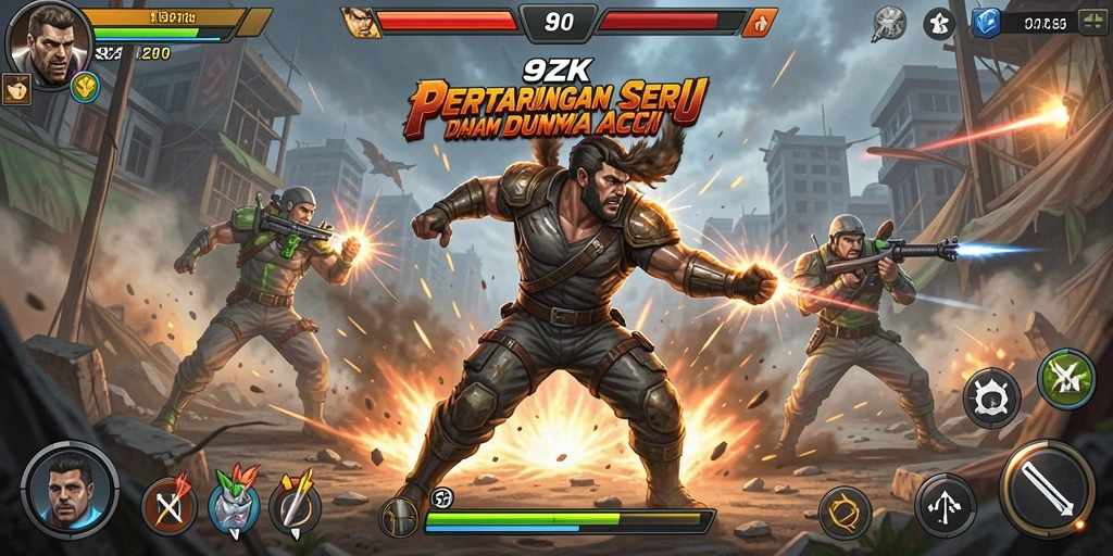 Gameplay seru dengan aksi mendebarkan di 9ZK.