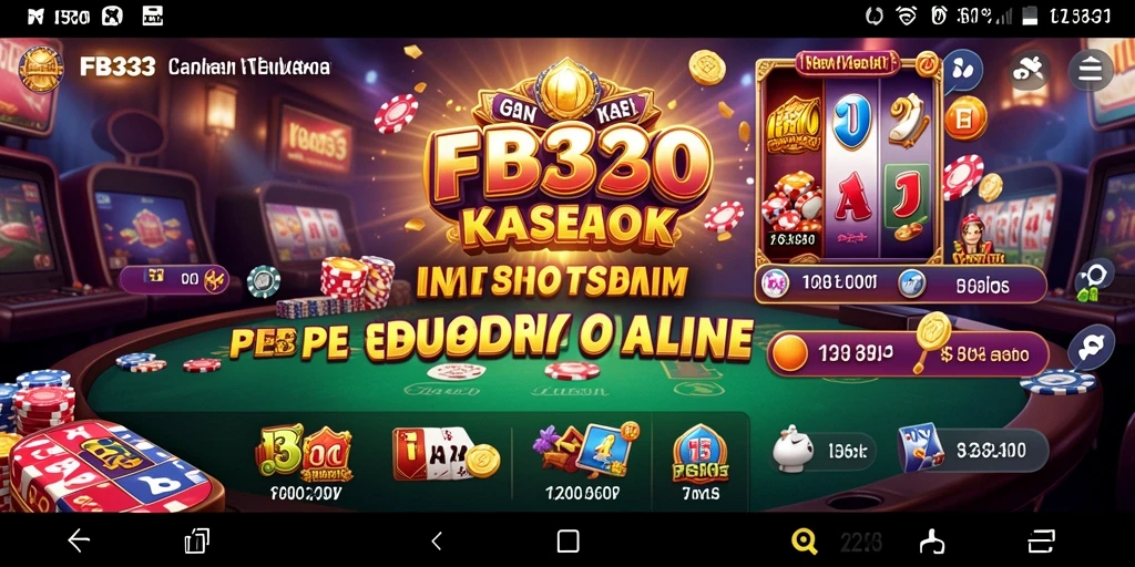 Screenshot dari gameplay FB333 menampilkan suasana kasino yang memukau.