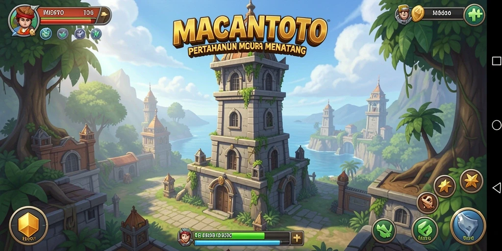 Tampilan gameplay menara dalam MACANTOTO yang seru dan menegangkan.