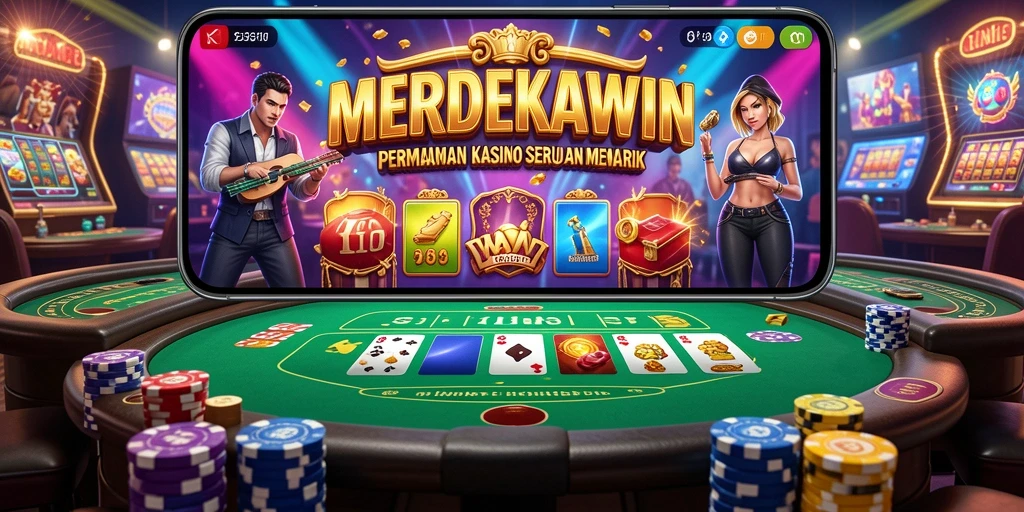 Tampilan menarik dari gameplay meriah di MERDEKAWIN