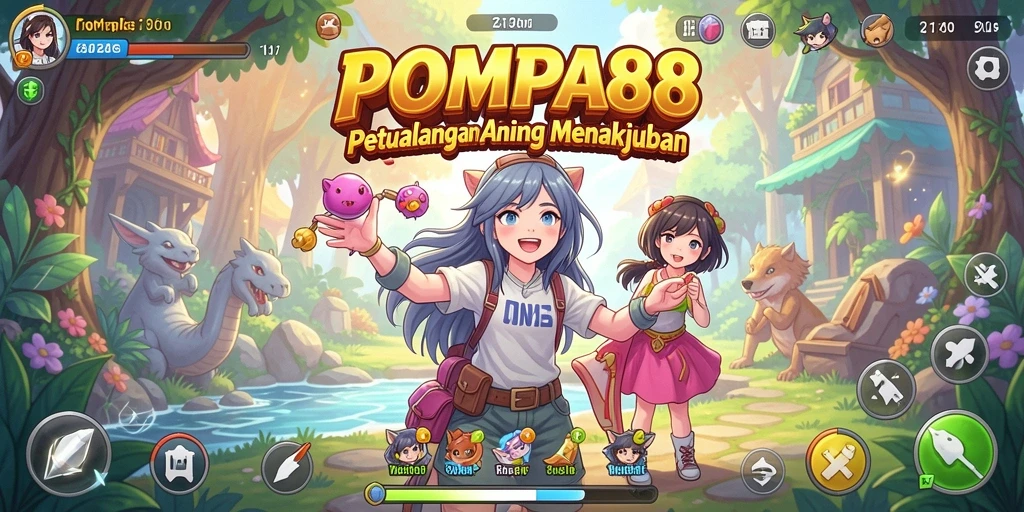 Tampilan indah gameplay POMPA88 dalam dunia anime yang menakjubkan.