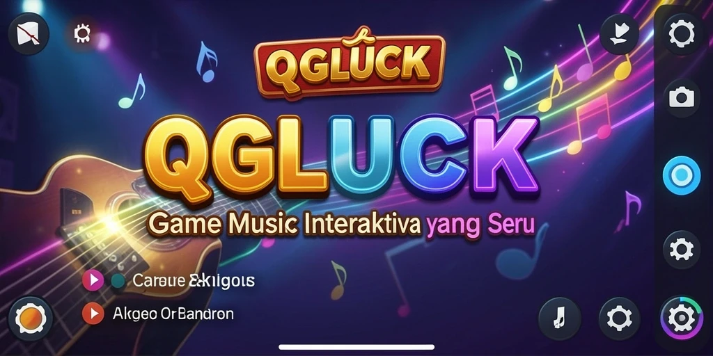 Tampilan gameplay dinamis dan interaktif dari QGLUCK.