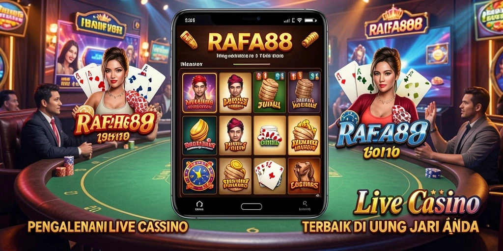 Tampilan gameplay mendebarkan dari RAFA88 Live Casino.