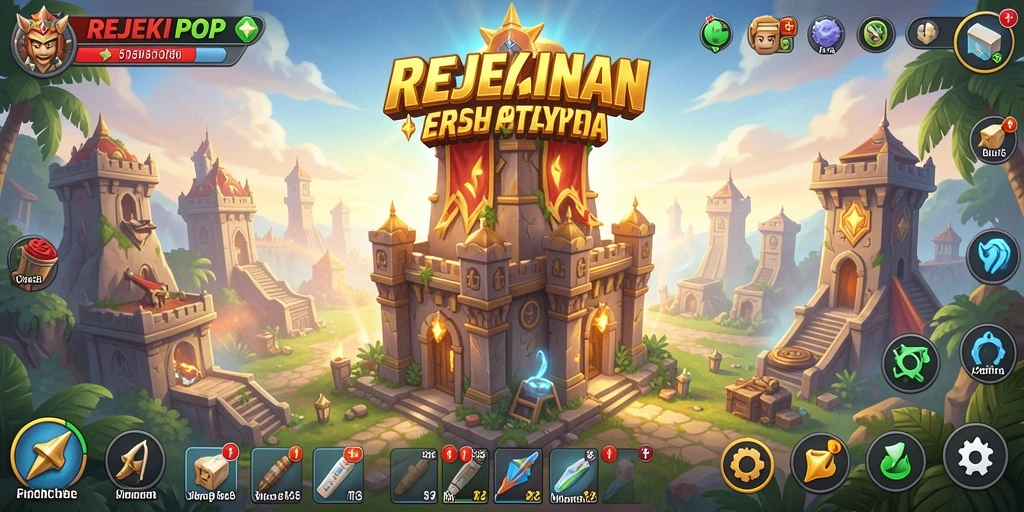 Tampilan gameplay yang mendebarkan di REJEKIPOP.