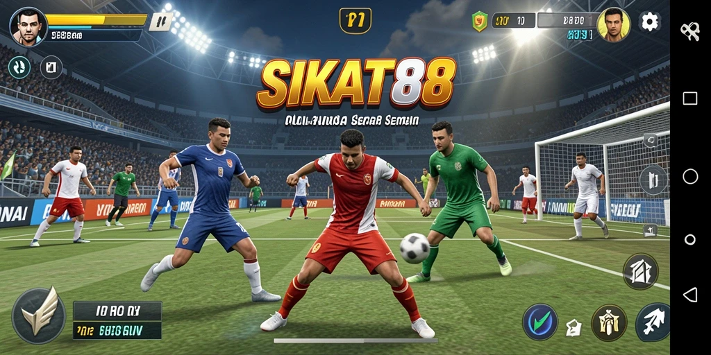 Tampilan seru dari gameplay olahraga dalam SIKAT88 yang penuh aksi.