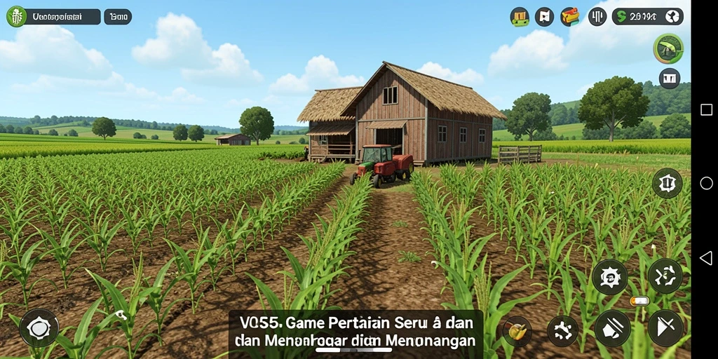 Screenshot VC55 menampilkan pengalaman gameplay yang seru dalam bertani.